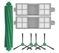 Juego De Piezas De Repuesto Para Roomba 205 DustCompactor Combos Robots Aspiradores, Incluye 1 Cepillo De Goma, 2 Filtros Hepa Y 4 Cepillos Laterales