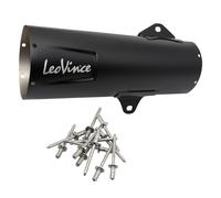 Juego de piezas de repuesto para silenciador trasero LeoVince negro 370mm