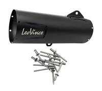 Juego de piezas de repuesto para silenciador trasero LeoVince negro 370mm