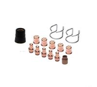 Juego de piezas de repuesto para soplete de corte de plasma EASTWOOD para quemador VERSA Cut 60 CB70, 5 electrodos, 5 boquillas, 1 anillo giratorio, para acero al carbono y aluminio