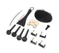 Juego de piezas de violín con reposamuñecas, clavijas de afinación, poste de sonido, puente, clavija de extremo para principiantes y amantes de los principiantes, kit completo de accesorios