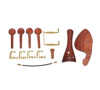 Juego de Piezas de Violín de Madera 4/4, Cordal de Violín, Material de Palisandro, Tamaño Estándar, Excelente Protección, Tamaño Compacto