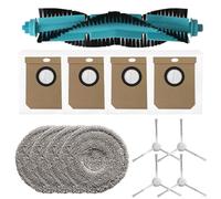 Juego de piezas y accesorios para aspiradora Cecotec para Conga 15090 16090, incluye cepillo principal, trapos, bolsas para polvo y cepillos laterales para una limpieza consistente y potente