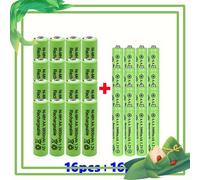 Juego de pilas recargables A AAA 1.2V de 8+8/16+16, 3800mAh+3000mAh, energía de larga duración para juguetes, relojes, paisajismo de jardín, luces solares de exterior, guirnaldas de luces