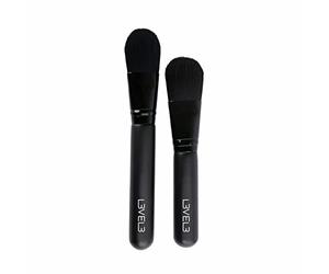 Juego de pinceles de aplicación de máscara facial de nivel 3, cepillo cosmético negro para máscara facial, exfoliante y suero, herramienta de aplicación profesional de belleza y cuidado de la piel