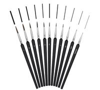 Juego de Pinceles de Pintura acrílica, 11 Pinceles extrafinos para máxima precisión, Pinceles acrílicos, Acuarelas, maquetas