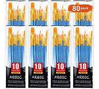 Juego de Pinceles de Pintura, Pinceles de Nailon para Pintura acrílica al óleo, Acuarela, Artista, Kit de Pintura Profesional