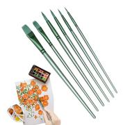Juego de Pinceles para Acuarela, Juego de Pinceles para Pintura Artística, 6 Piezas para Acrílico Óleo Tinta Gouache Suministros de Dibujo