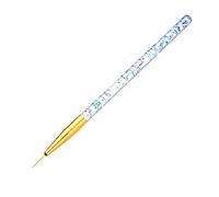 Juego de pinceles para decoración de uñas, fibra de nailon Premium, 3 uds., para diseños detallados, adecuado para principiantes y expertos (Oro)