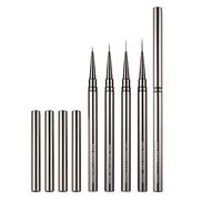 Juego de pinceles para delineador artístico, 5 unidades, pinceles finos para uñas, esmalte de gel, diseños de pintura, fácil de usar