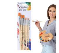 Juego De Pinceles Para Pintura Acrílica: Juego De Pinceles Premium De 15 Piezas, Varios Tamaños Para Pintura Acrílica | Ideal Para Artistas, Principiantes Y Artesanos, Cerdas Sintéticas Duraderas, Fác