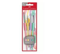 Juego de pinceles pastel soft touch Faber-Castell con 4 tamaños