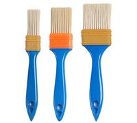 Juego de pinceles planos, 3 unidades, ancho de 1/1,5/2,0 pulgadas, juego de pinceles de pintura, pincel de pintura, pintura de pared, juego de pinceles con mango de plástico, juego de pinceles para