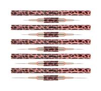 Juego de pinceles profesionales de doble punta para uñas, diseño de uñas para pequeños detalles, líneas largas