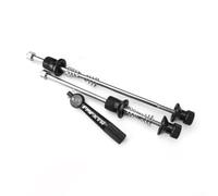 Juego de pinchos antirrobo de liberación rápida, eje de rueda delantera y trasera para bicicleta de montaña, eje de bicicleta de aleación de aluminio con llave, kit de palanca de seguridad para buje