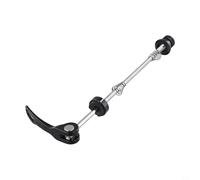 Juego de pinchos de liberación rápida para bicicleta con ejes delanteros de 100 mm y traseros de 135 mm diseñados para compatibilidad con bicicletas de carretera y montaña (parte trasera negra)