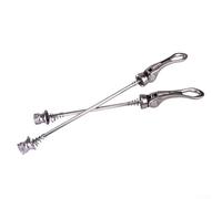 Juego de pinchos de liberación rápida para bicicleta, eje delantero de aluminio de 100 mm y trasero de 135 mm para bicicletas MTB y carretera, rojo (titanio)