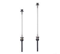 Juego de pinchos de liberación rápida para cubos de bicicleta delanteros y traseros de 100 mm y 130 mm/135 mm, palanca de aleación Ti, mango de aluminio 7075, eje de 5 mm, negro, 50 g