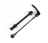 Juego de pinchos de liberación rápida para ruedas delanteras y traseras, eje de hierro con eje de 9,5 mm para bicicletas de carretera y montaña de 20 a 28 pulgadas, negro (trasero)