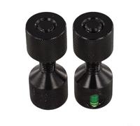 Juego de pines de localización de brida de dos agujeros diseñado para una alineación precisa vertical y horizontal de tuberías, fabricado con aluminio anodizado endurecido 6061 compatible con bridas