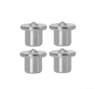 Juego de pines de punto central para alineación de madera de madera, herramienta de agujero de marcador de guía de taladro de acero de 6/8/10/12 mm, 4 piezas para montaje de muebles de bricolaje (10