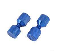 Juego de pines de ubicación de brida de aluminio con dos agujeros para 150 libras para bridas Asme de 1/2 a 14 pulgadas, acabado de óxido negro, tamaño grande, 70 x 27 mm (azul)