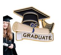 Juego de pines esmaltados de graduación, broche de graduación, Broche de alfileres de solapa esmaltados con gorro de, Insignias con dijes conmemorativos, broches de clase para chaquetas, su