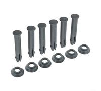 Juego de pines y juntas de repuesto de 55 mm para piscinas Steel Pro redondas 305 366 cm, compatible con P61911 P61817, kit de plástico gris, 6 o 10 juegos, fácil instalación (6 juegos)