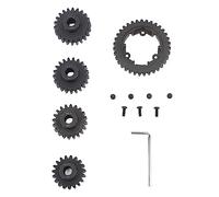 Juego de piñón recto M1.5 acero 35T Spur 19T 20T 21T 22T piñón para TRAXXAS 1/5 6S, 8S vehículo de Control remoto negro