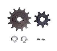 Juego de piñones 420 de acero de hierro de 9 dientes y piñones de 13 dientes con tuercas y llaves cortas, compatible con el motor de engranaje cepillo MY1016Z MY1018, ideal para