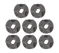 Juego de piñones de motosierra de 6 dientes, construcción de metal de 3/8 pulgadas con agujero central de 10 x 8 mm para una transmisión de par suave para DUC256, DUC353, XCU03 (8 piezas)