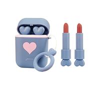 Juego de pintalabios mate de 2 colores - Innovador lápiz labial con diseño único de auriculares - Regalo creativo de maquillaje para mujeres - Lápiz labial mate de larga duración