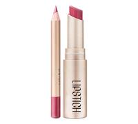 Juego de pintalabios y delineador de labios, 2 en 1, juego de delineador de labios, lápiz labial duradero, lápiz labial con juego de delineador de labios, kits de maquillaje GwL223 (F, 4,7 x 12 cm)
