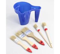 Juego de Pintura - 6 Pinceles de Diferentes grosores, cerdas Suaves, Mango ergonómico, Ideal para proyectos artísticos y Manualidades.*