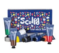 Juego de pintura acr lica Sculpd, 8 tubos de 22 ml de acr lico de color premium, cuerpo pesado y colores vibrantes, pintura sobre arcilla de seca
