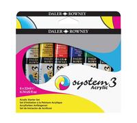 Juego De Pintura Acrílica Daler Rowney System 3 De Inicio 6 X 22Ml