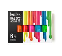 Liquitex Basics - Set de 6 tubos (118 ml, colores fluorescentes