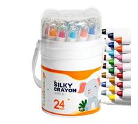Juego de pintura de aceite genérico | 24 colores Blendable Long-Lasting Drawing | Colores Lápices Oil Painting Supplies,for Children Home School Classroom Office Travel Birthday Party Favors