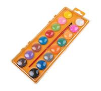 Juego de pintura de acuarela de San Valentín, juego de pintura de acuarela lavable, caja de pintura de acuarela, juego de pintura de acuarela con pinceles, juego de dibujo de 16 colores con pincel