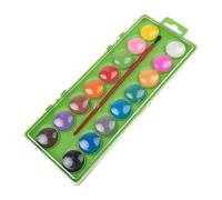 Juego de pintura de acuarela: kit de dibujo de 16 colores, juego de viaje, pincel incluido, suministros de arte para preescolar | Perfecto, hermoso, pintura creativa, uso de pasatiempos, aficionados,