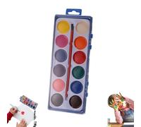 Juego de pintura de acuarela para el día de San Valentín, juego de pintura de acuarela en forma de corazón de 8 colores, juego de pinturas de acuarela con corazón con pincel, lavable para el día de