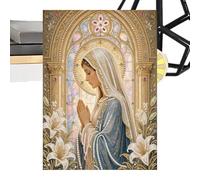 Juego de pintura de cuentas Jesús hecho a mano brillante calabaza espíritu | Juego de pintura artística Jesús para sala de estar, pared, estantería, oficina, escritorio, entusiastas de las manualidades