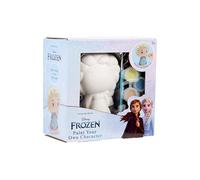 Juego de pintura de Elsa de Frozen de Disney, figura de yeso para pintar para niños, kit creativo de manualidades con pinturas y pinceles, idea de regalo a partir de 3 años, producto oficial de Disney