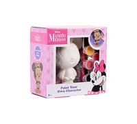 Juego de pintura de Minnie Mouse de Disney, figura de yeso para pintar para niños, kit creativo de manualidades con pinturas y pinceles, idea de regalo a partir de 3 años, producto oficial de Disney
