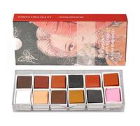 Juego de Pintura Gouache de 12 Colores, Juego de Acuarela Metálica, Suministros de Arte Portátiles Y Compactos para Técnicas de Pintura Y Acuarela