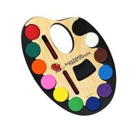 Juego De Pintura Para Adultos Con Colores Al Agua | Niños A 12 - Paleta Ovalada, Material Artístico Jóvenes Domésticos