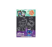 Juego de pinturas para rascar de Disney Stitch para niños, con 2 pósteres grandes, 26 x 19,5 cm, incluye lápiz rascador de madera, efecto arcoíris, juego de pintura a partir de 3 años, set de regalo