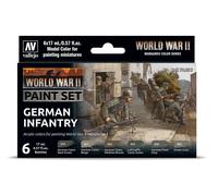 Vallejo 70206 Model Color - Colores Acrílicos, WWII German Infantry, 17 ml, 6 uds