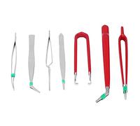Juego de pinzas de 7 Uds., Kit de herramientas manuales multiusos estáticas para reparación de mantenimiento, placa de circuito, dispositivo Digital