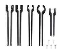 Juego de pinzas de bricolaje Juego de cinco tipos de pinzas de herrero que viene con remache, pinzas planas, pinzas de ranura para mandíbula, pinzas en V, pinzas de desplazamiento, pinzas de perno